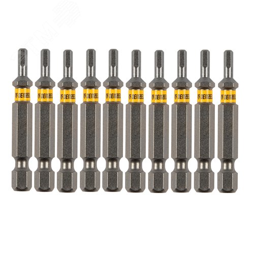 Изображение товара Набор бит HEX 3х50, сталь S2, шестигранный профиль, 10 шт. (набор)