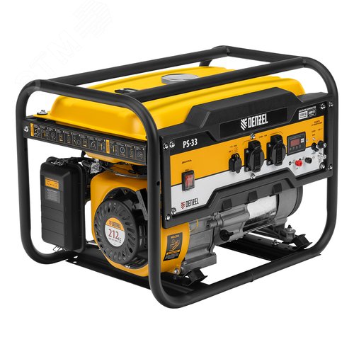Изображение товара Генератор бензиновый PS-33, 3,3 кВт, 230В, 15л, ручной стартер (шт)