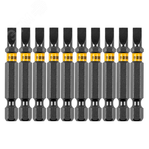 Изображение товара Набор бит SL5,0х50, сталь S2, шестигранный профиль, 10шт. (набор)