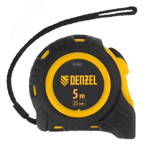 Изображение товара Рулетка 5м х 25мм, обрезиненный корпус, автоматическая фиксация (шт)
