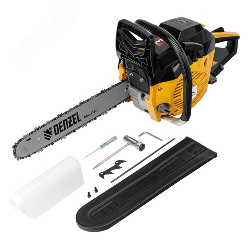 Пила цепная бензиновая DGS-4516, шина 40 см, 45см3, 3,0 л.с., шаг 3/8, паз 1,3 мм, 57 зв - фото 6