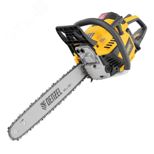 Пила цепная бензиновая DS-5218, шина 45 см, 52см3, 3 л.с., шаг 0,325, паз 1,5 мм, 72 зв - фото 2