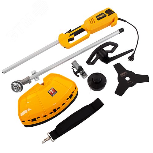 Триммер электрический TE-1220, 1200 Вт, 380 мм, катушка, диск, разборная штанга - фото 13