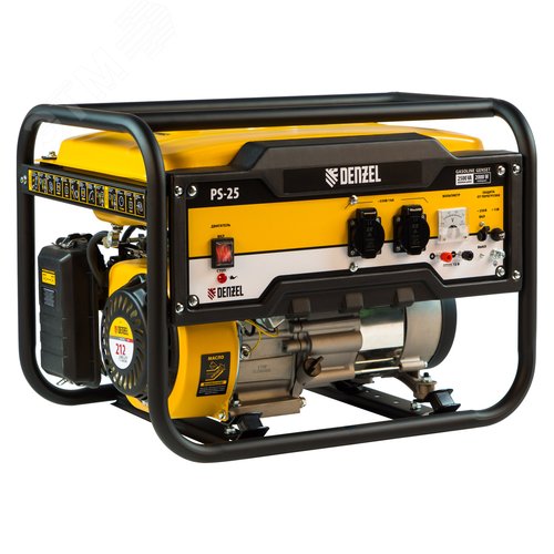 Изображение товара Генератор бензиновый PS-25, 2,5 кВт, 230В, 15л, ручной стартер (шт)