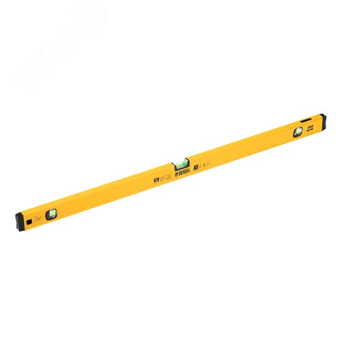 Уровень алюминиевый, магнит., фрезерованный, 3 глазка (1 зеркал.), 0,5 мм/м, 1000 мм - фото 1