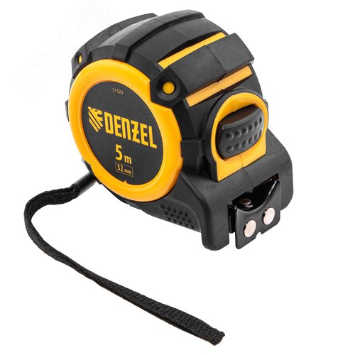 Изображение товара Рулетка 5м х 32мм, автоматич. фиксац., нейлон. покрытие, магнит. зацеп, двухстор. разметка (шт)