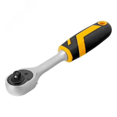 Ключ-трещотка 1/4', 90 зубьев, с быстрым сбросом, CrV - фото 2