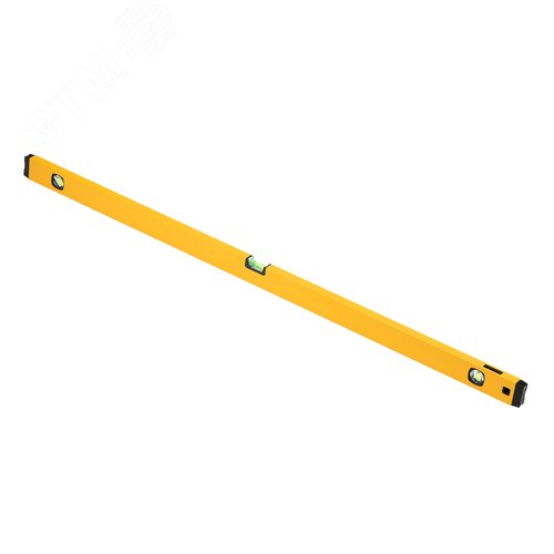 Уровень алюминиевый, магнит., фрезерованный, 3 глазка (1 зеркал.), 0,5 мм/м, 1200 мм - фото 2