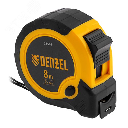 Изображение товара Рулетка 8м х 25мм, двухкомп. корпус, кнопка-пауза (шт)