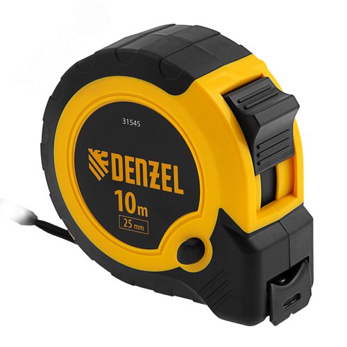Изображение товара Рулетка 10м х 25мм, двухкомп. корпус, кнопка-пауза (шт)