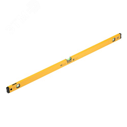 Уровень алюминиевый, магнит., фрезерованный, 3 глазка (1 зеркал.), 0,5 мм/м, 1200 мм - фото 1