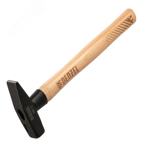 Изображение товара Молоток слесарный, 300 г, кованый квадратный боек, буковая рукоятка (шт)