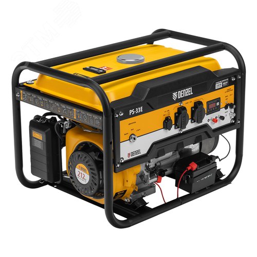 Изображение товара Генератор бензиновый PS-33E, 3,3 кВт, 230В, 15 л, электростартер (шт)