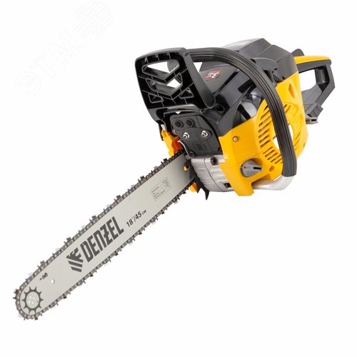 Изображение товара Пила цепная бензиновая DGS-5218, шина 45 см, 52см3, 3,5 л.с., шаг 0,325, паз 1,5 мм, 72 зв (шт)