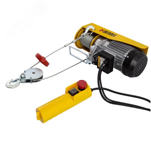 Изображение товара Тельфер электрический TF-800, 0,8 т, 1300 Вт, высота 12 м, 8 м/мин (шт)