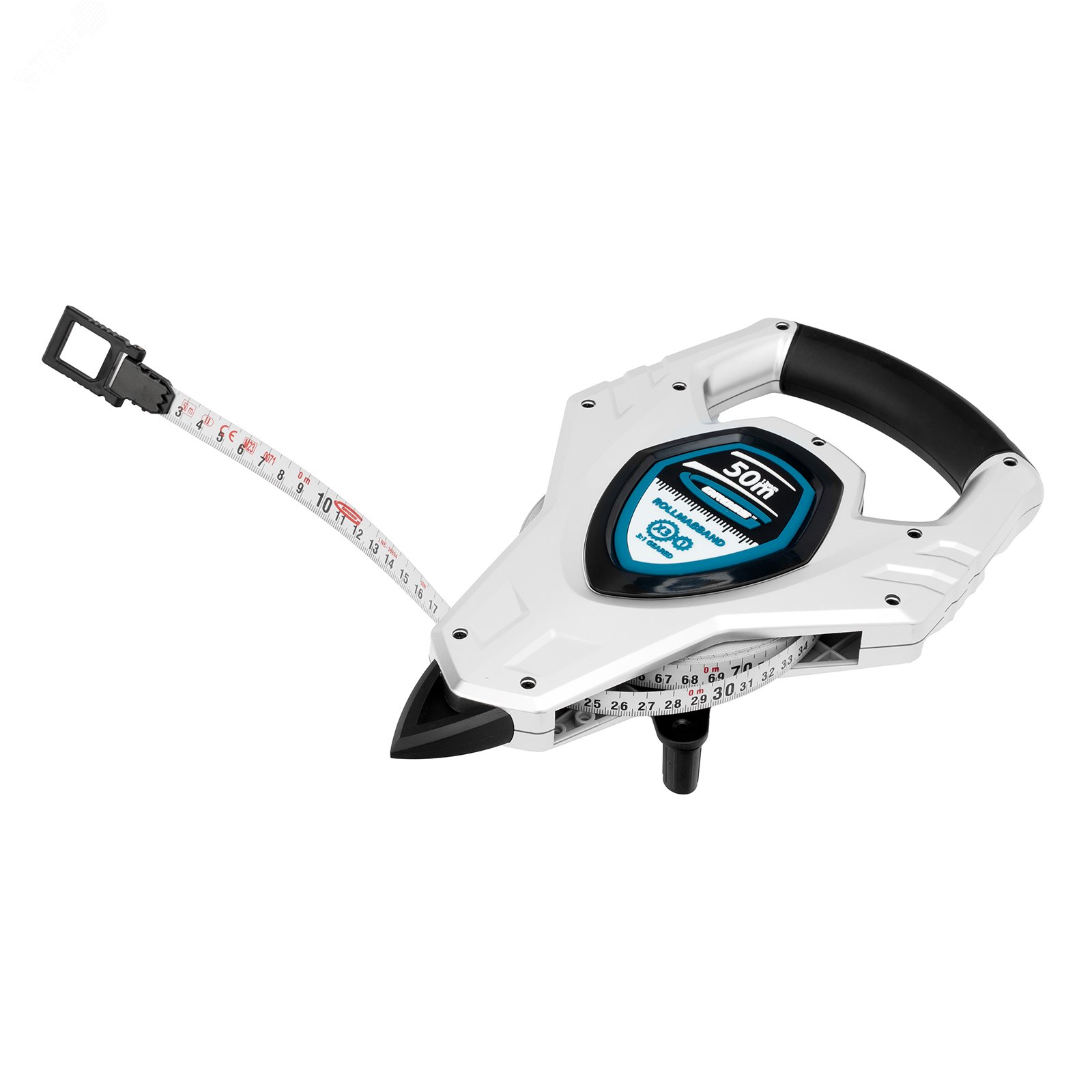 Изображение товара Рулетка геодезическая 50 м х 13 мм, откр. корп., металл. лента, нейлон (шт)