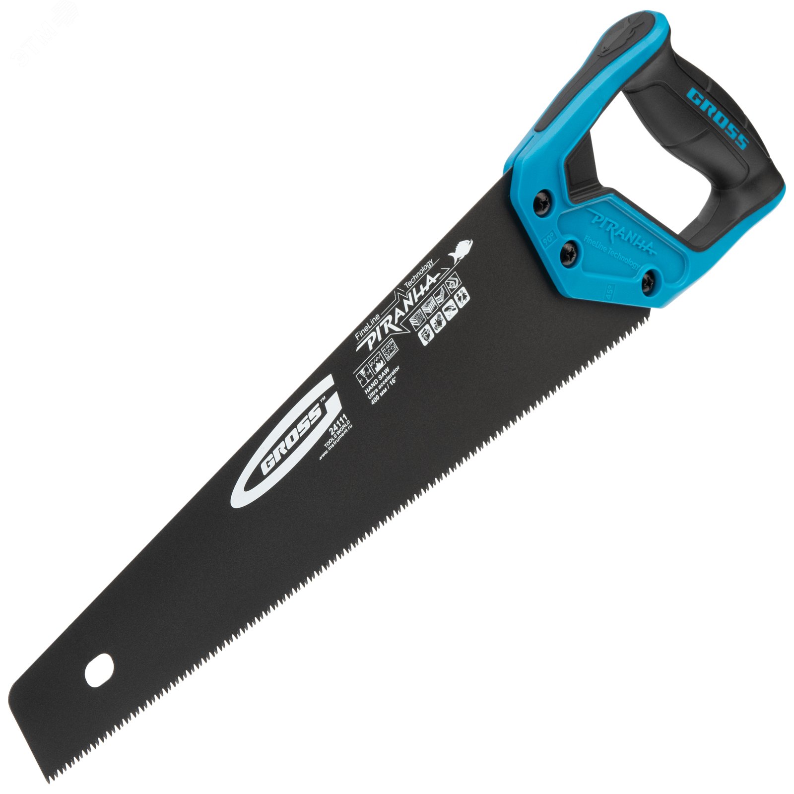 Изображение товара Ножовка по дереву PIRANHA 400 мм 11-12 TPI двухкомпонентная рукоятка