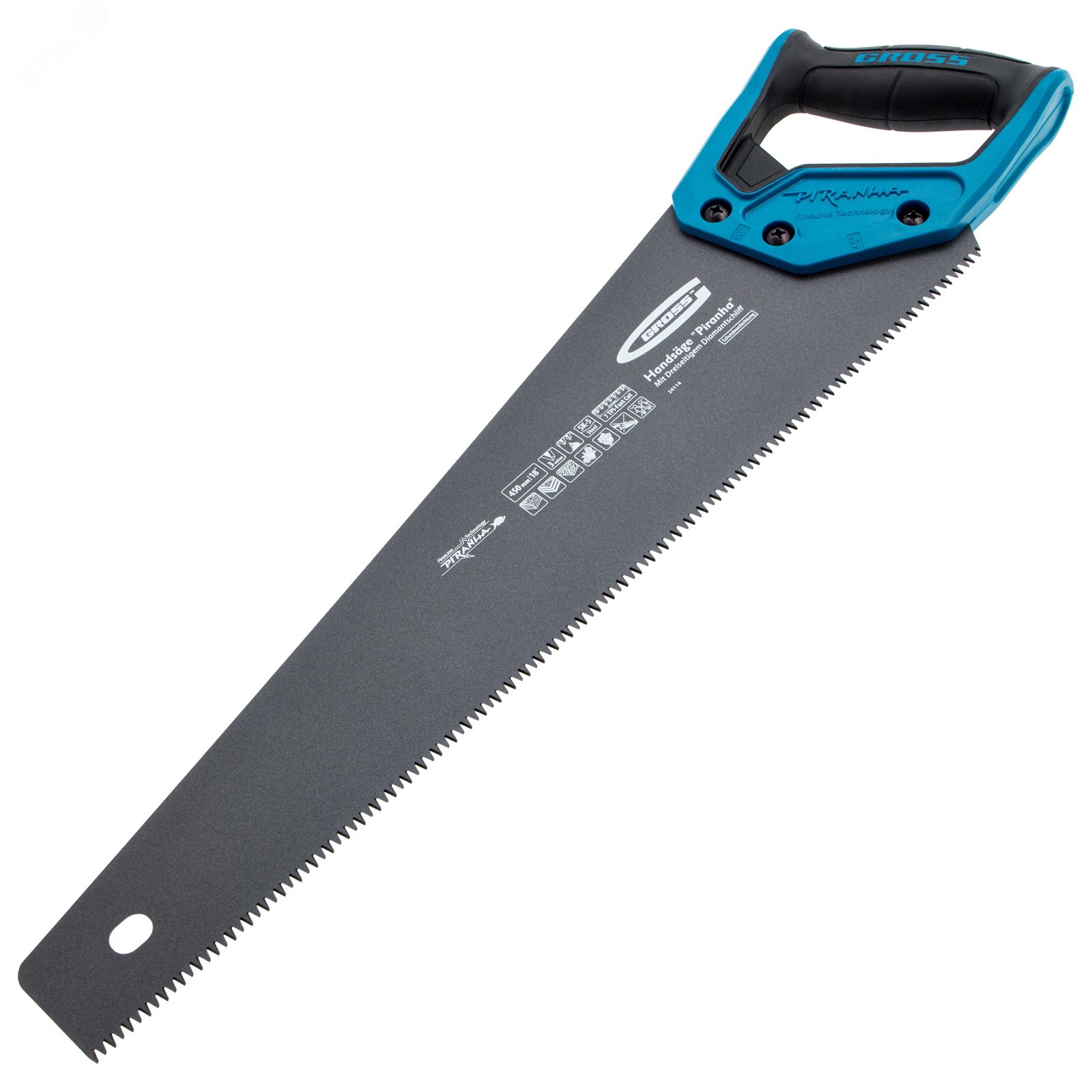 Изображение товара Ножовка по дереву PIRANHA 450 мм с 3D-зубьями и тефлоновым покрытием