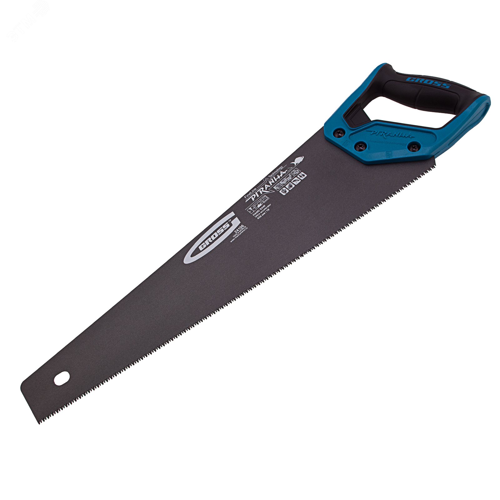 Изображение товара Ножовка по дереву PIRANHA 24106 450 мм 11-12 TPI с тефлоновым покрытием