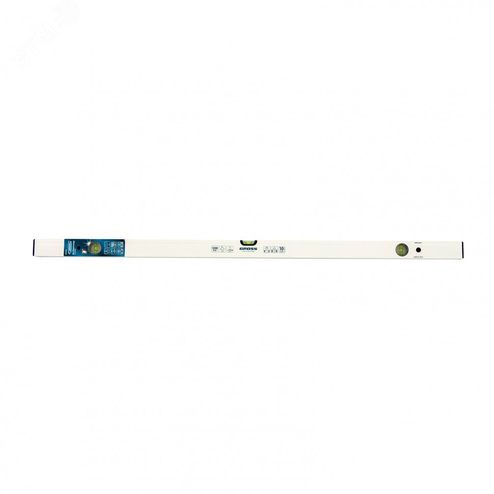 Изображение товара Уровень алюминиевый Gross 33674 длиной 1200 мм с магнитом и 3 глазками