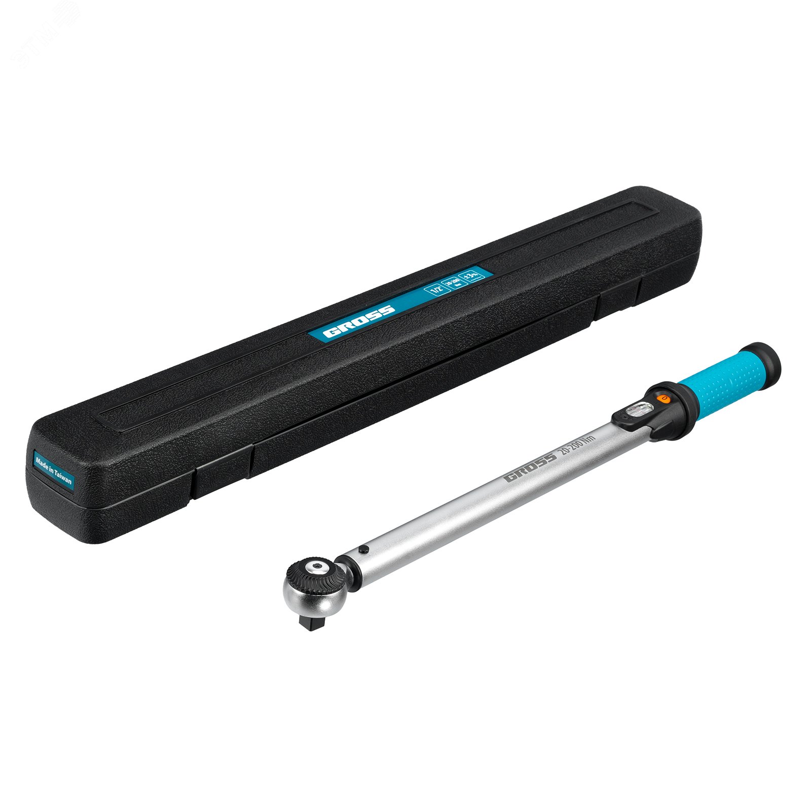 Изображение товара Динамометрический ключ Gross 14181 1/2 дюйма 20 200 Нм CrV