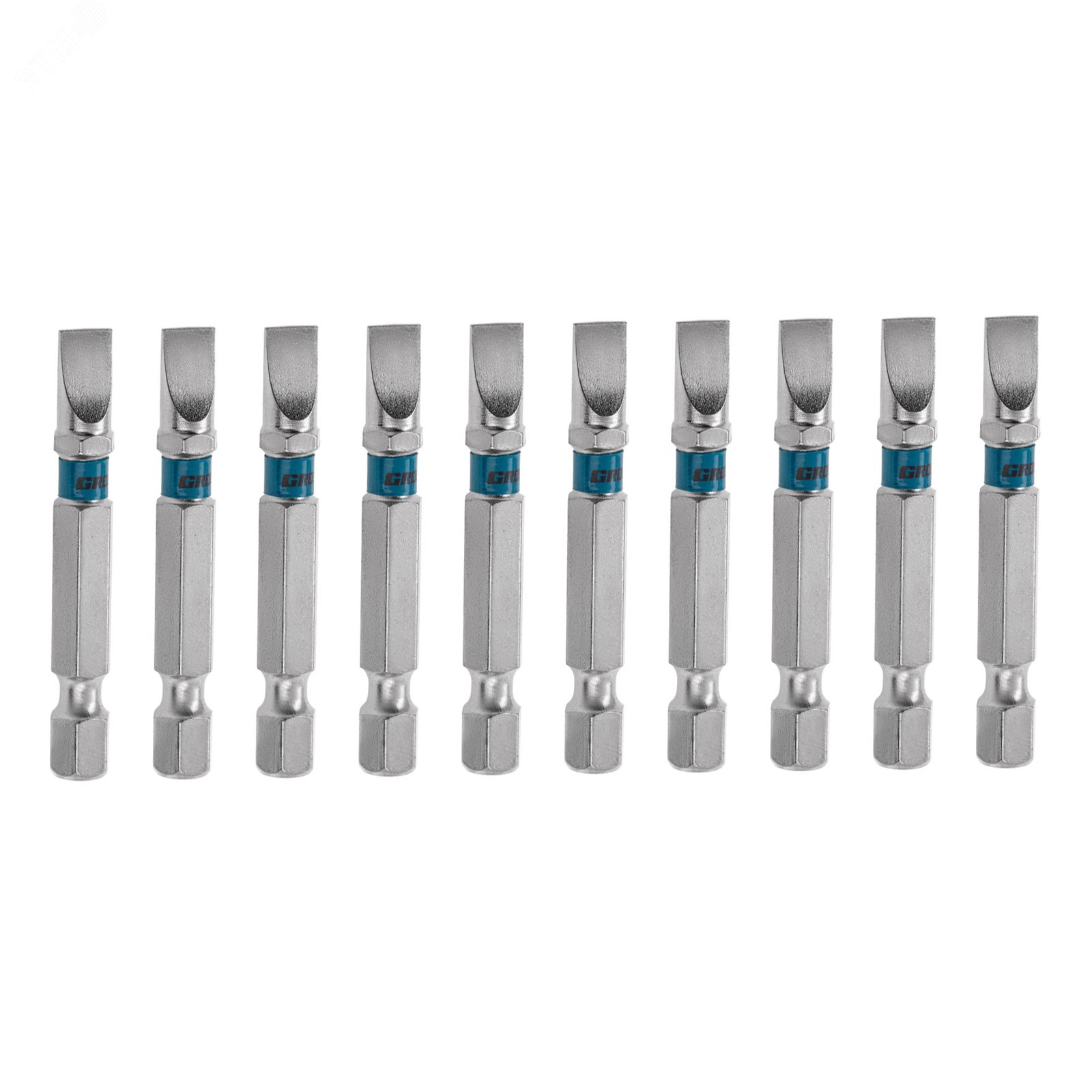Изображение товара Набор бит Gross 11326 SL6,0 х 50 из стали S2, 10шт