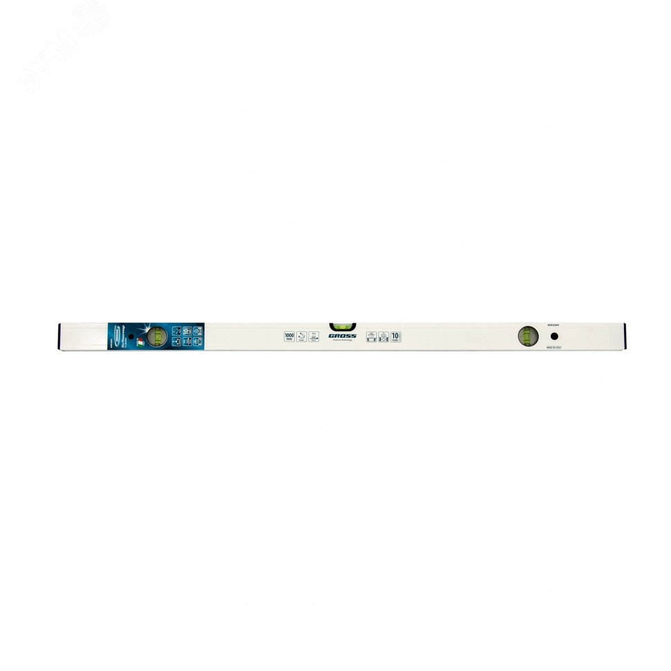 Изображение товара Горизонтальный и вертикальный алюминиевый уровень Gross 1000 мм магнитный 3 глазка