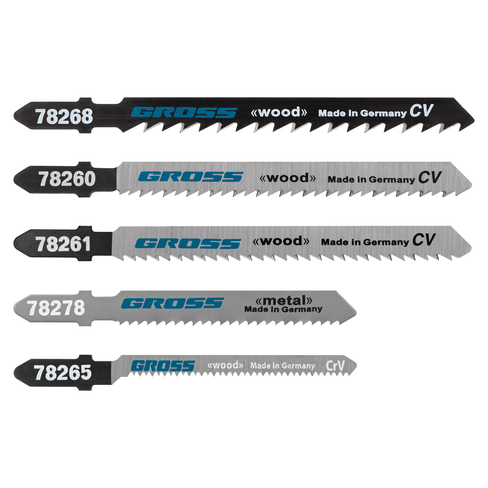 Набор полотен для электролобзика универсальный, 5шт.,