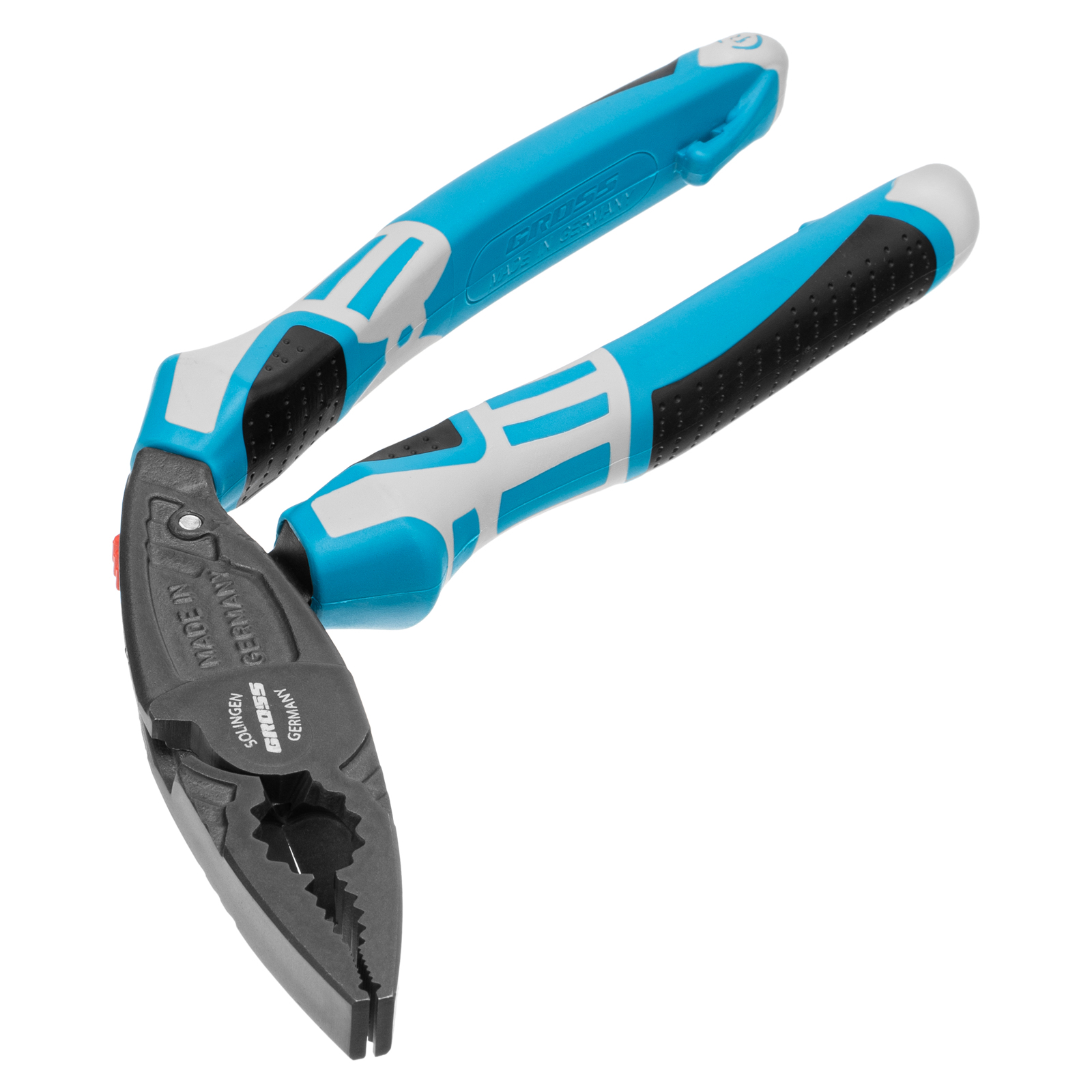 Плоскогубцы с изогнутой головой, комбинированные, трехкомпонентные рукоятки, 200 мм