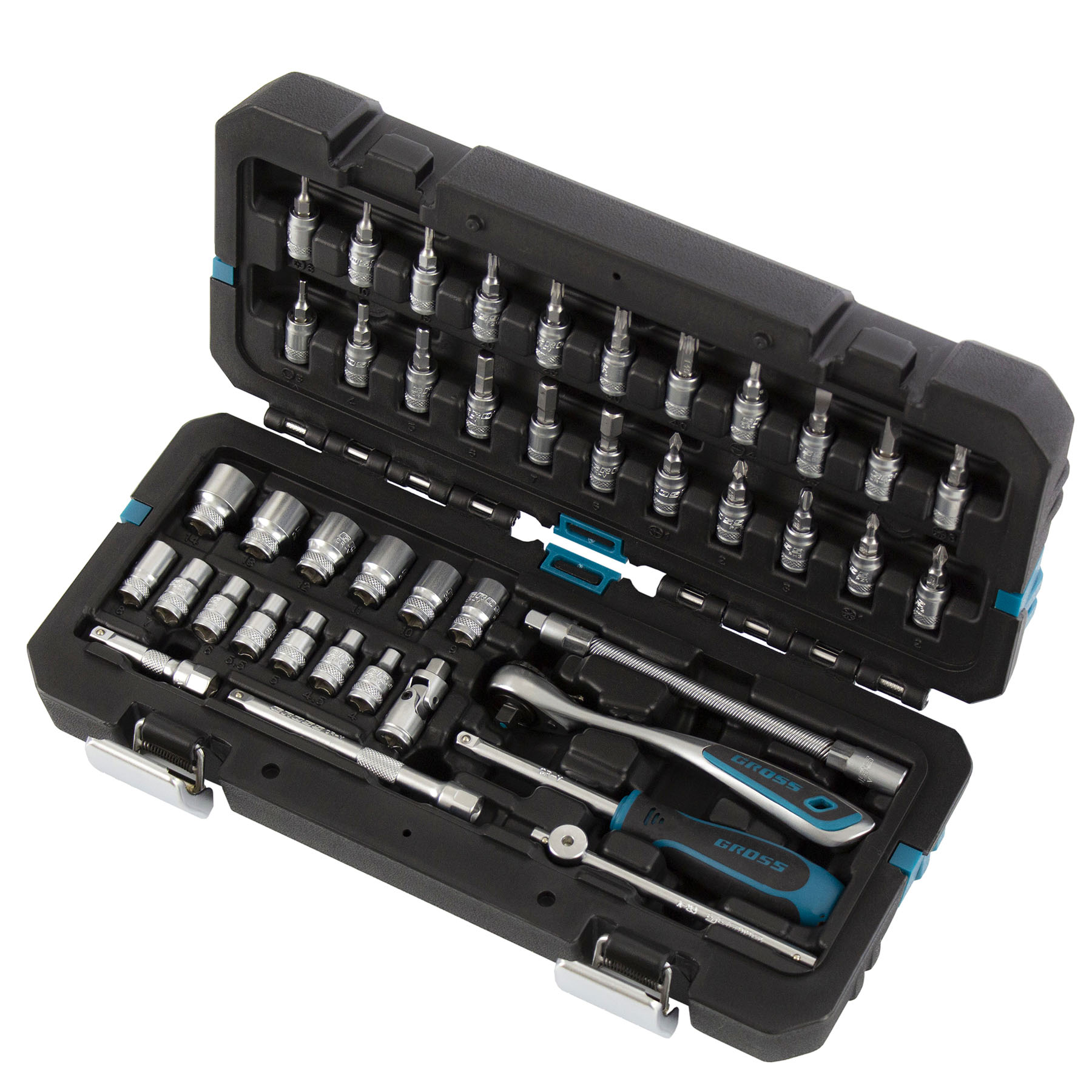 Набор инструментов, 1/4', CrV, 120 зубьев, 42 предмета