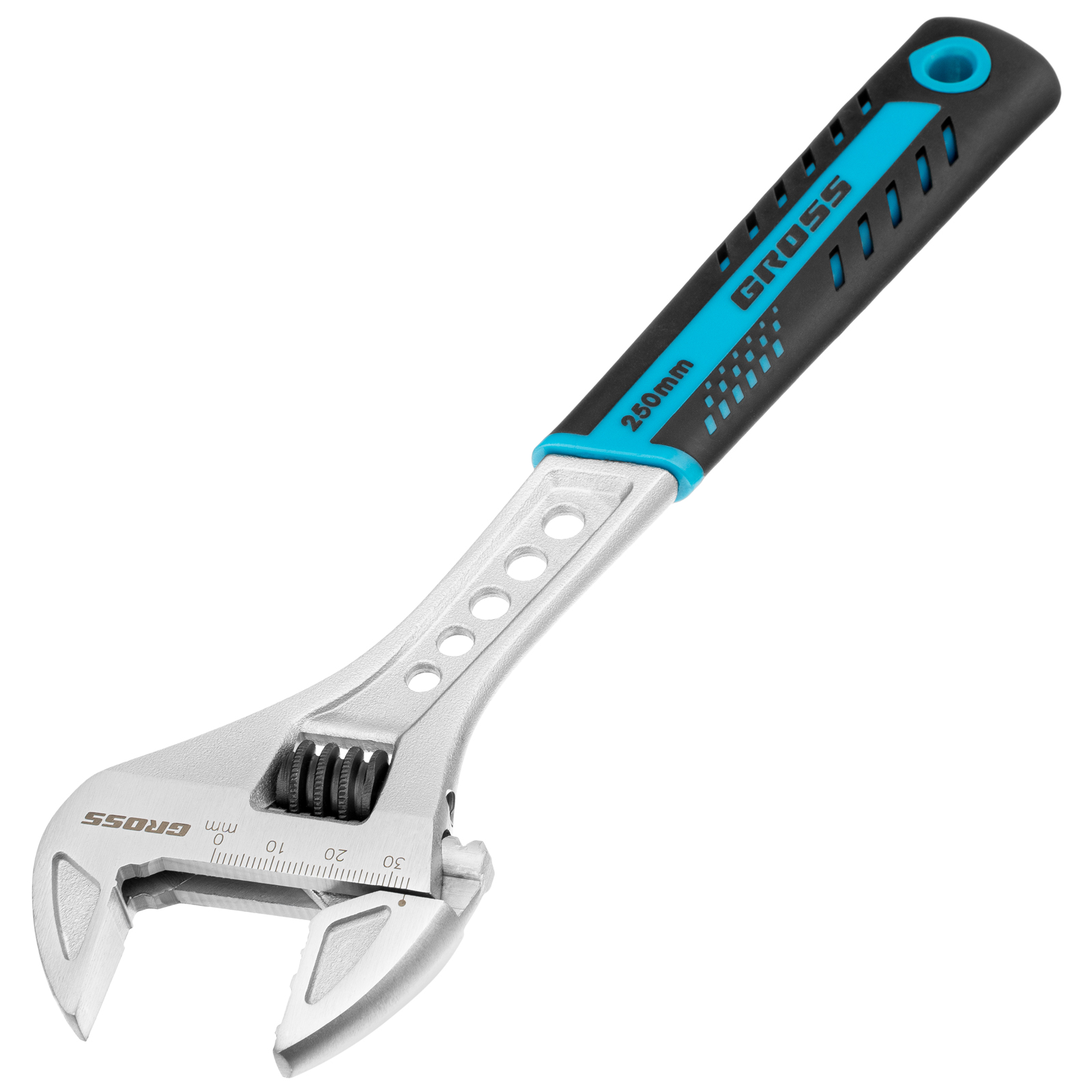 Ключ разводной, 250 мм,CrV, двухкомпонентная ручка