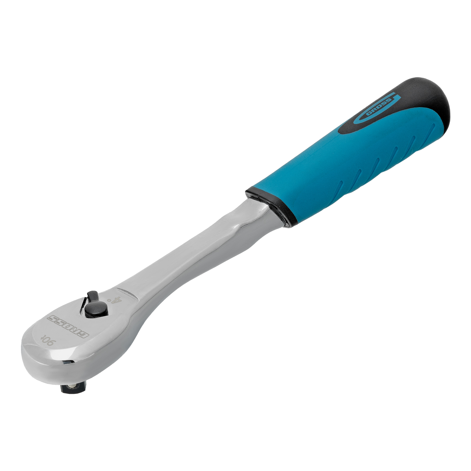 Ключ-трещотка 3/8', CrV, 90 зубьев, усиленный, хром