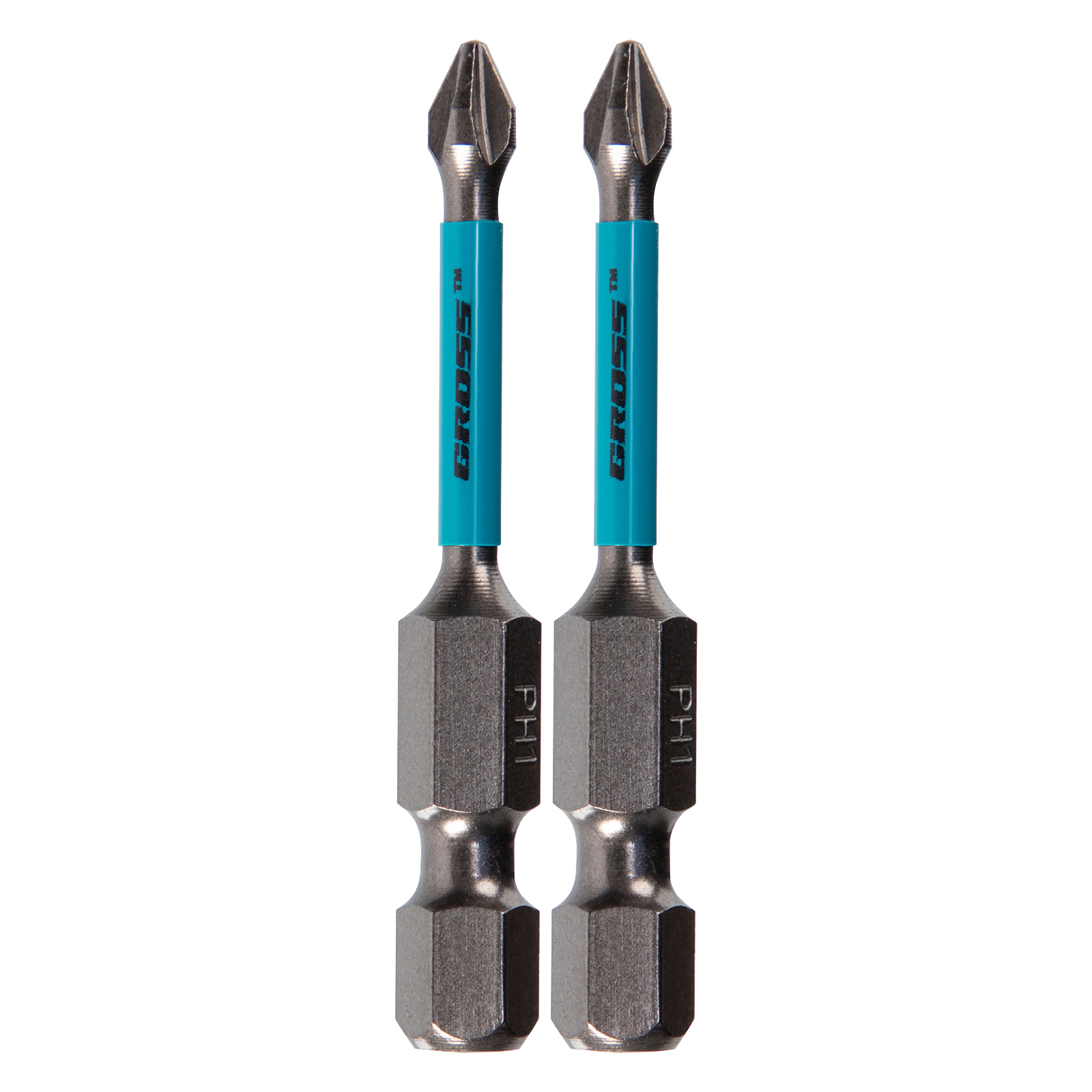 Набор бит торсионных PH1x50 мм, для ударных шуруповертов, 2 шт.