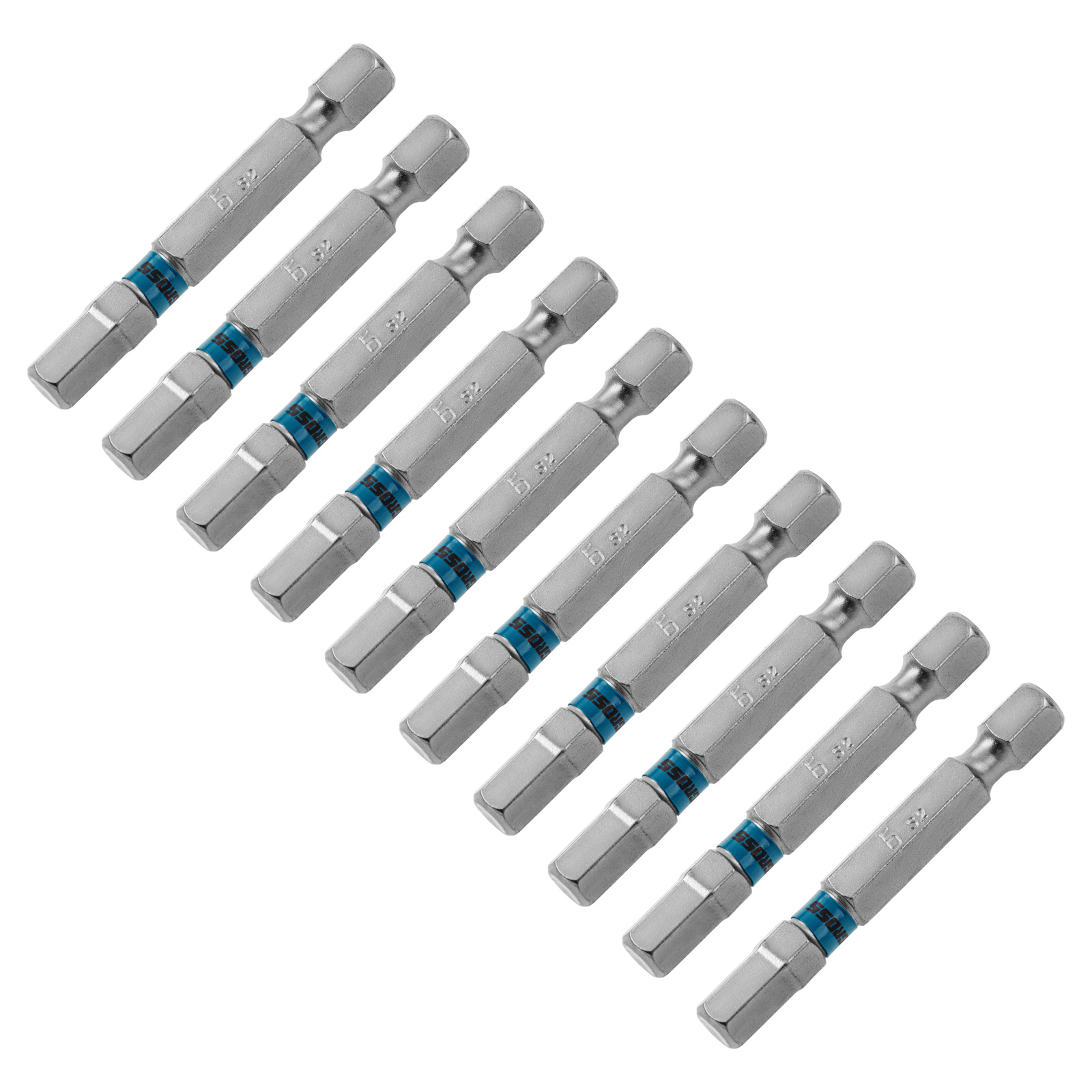 Набор бит HEX 6х50, сталь S2, 10 шт.
