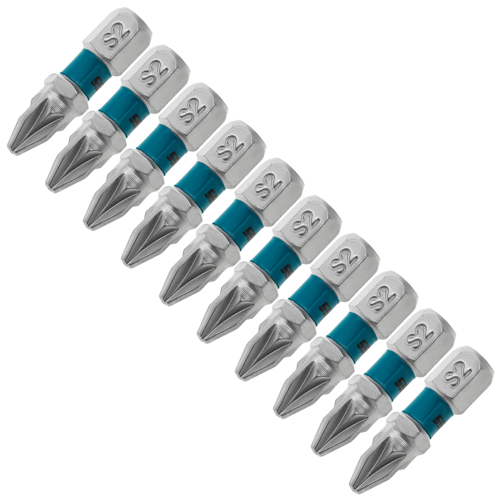 Набор бит PZ2х25, сталь S2, 10 шт.