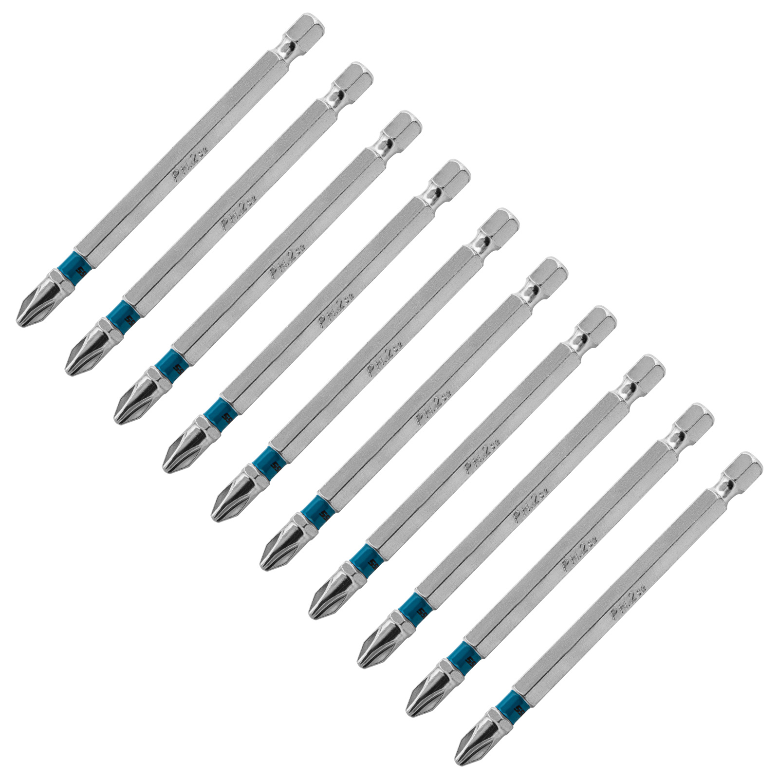 Набор бит PH2х90, сталь S2, 10 шт.