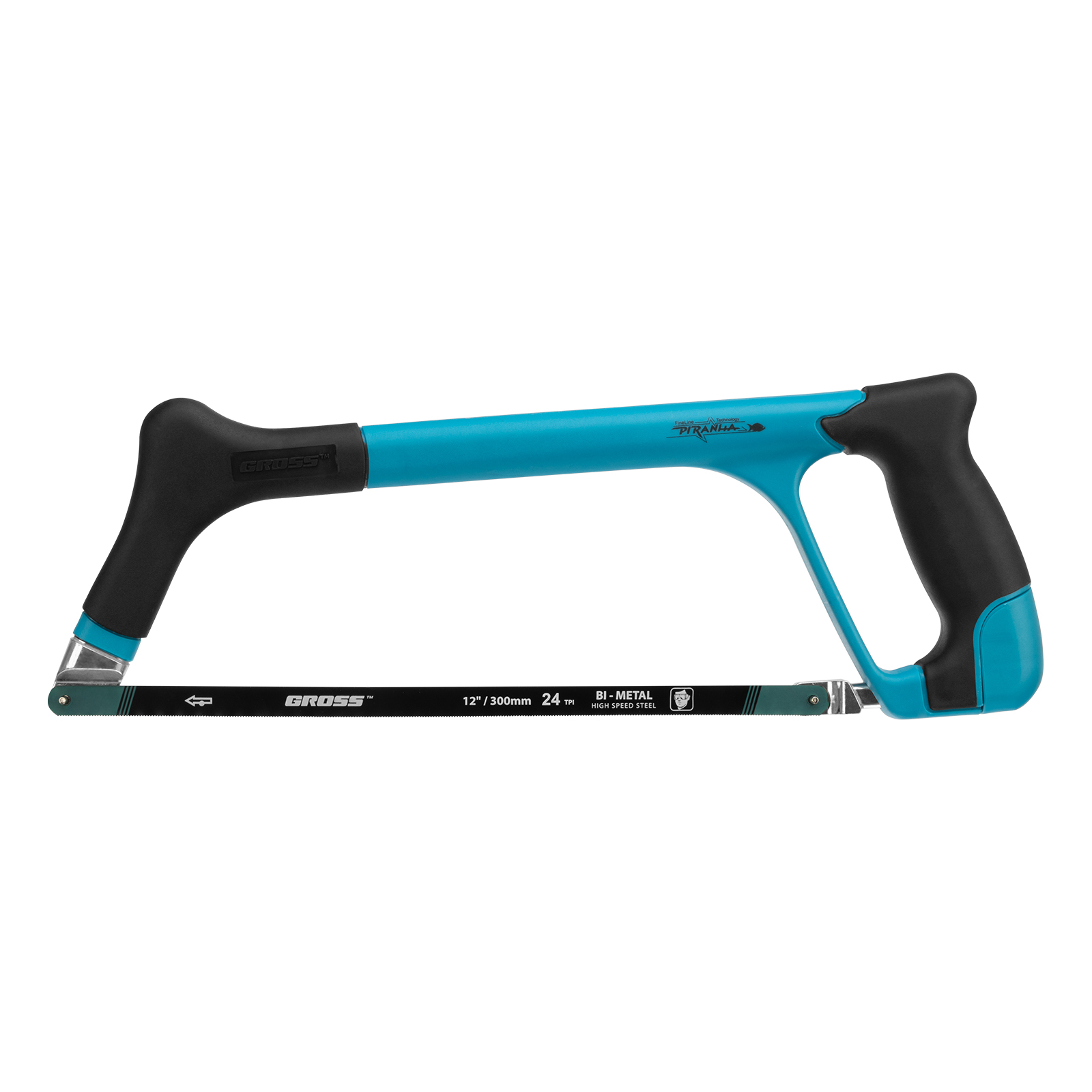 Ножовка по металлу 'PIRANHA', 300 мм, трехкомпонентная металлопластиковая рамка