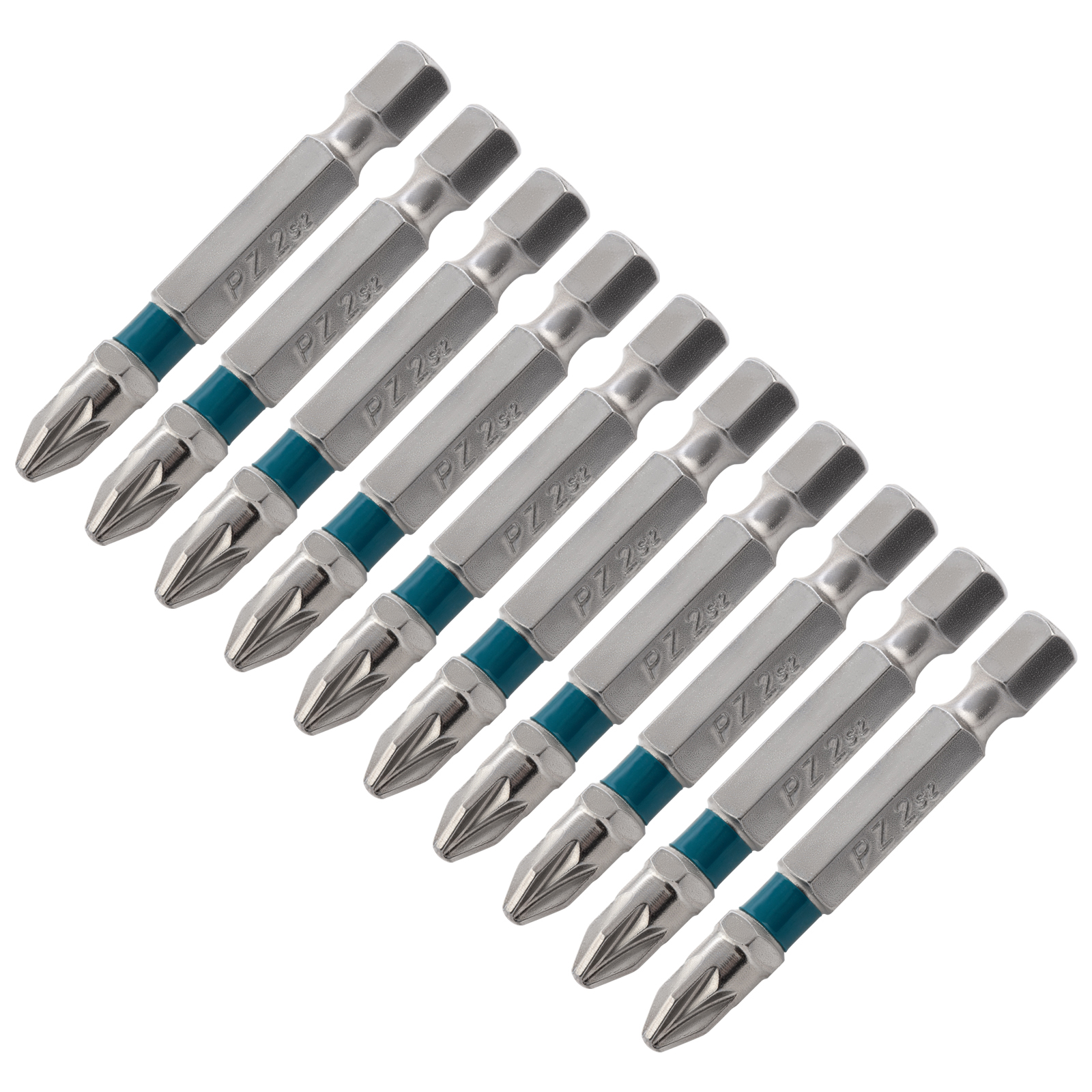 Набор бит PZ2х50, сталь S2, 10 шт.