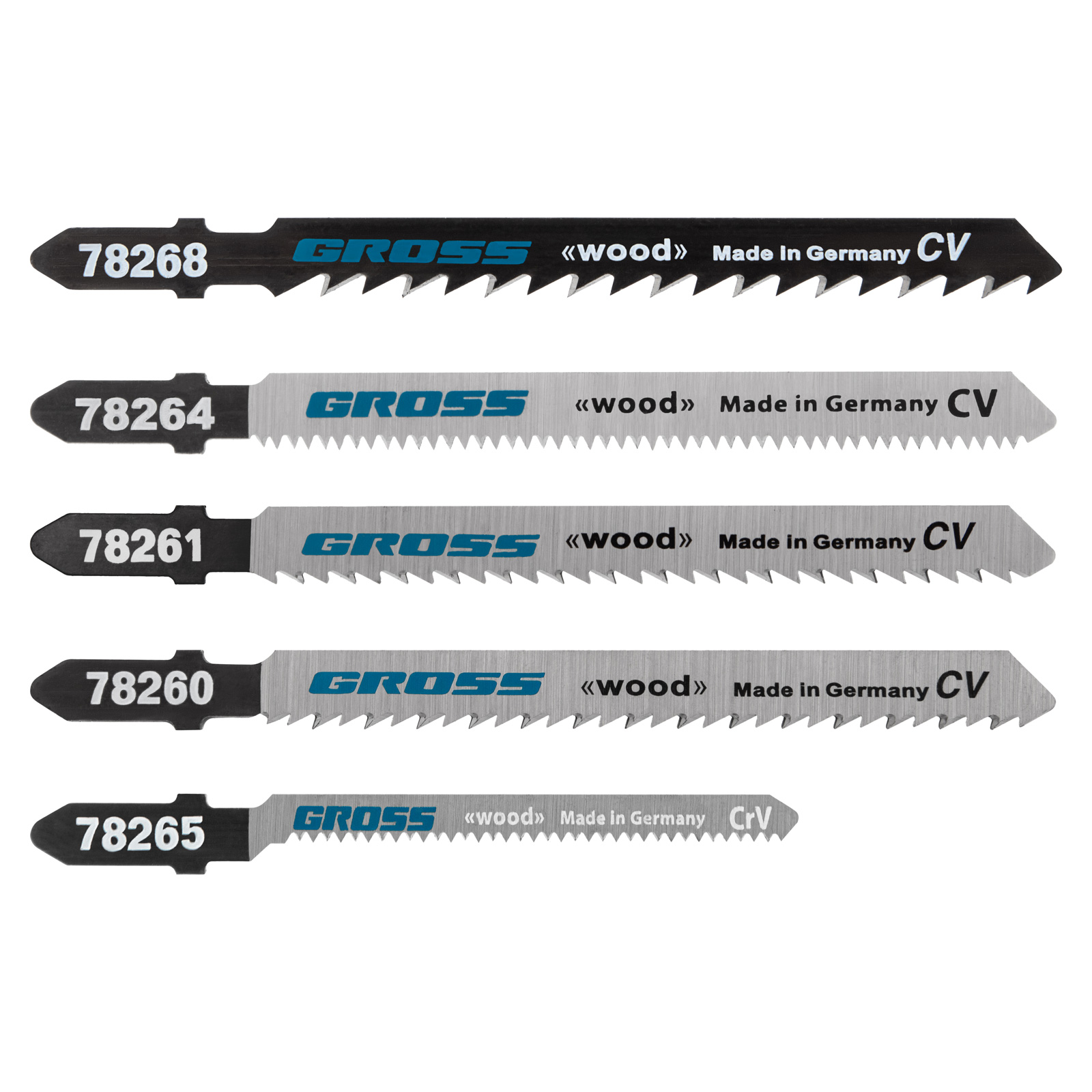 Набор полотен для электролобзика по дереву, 5шт.