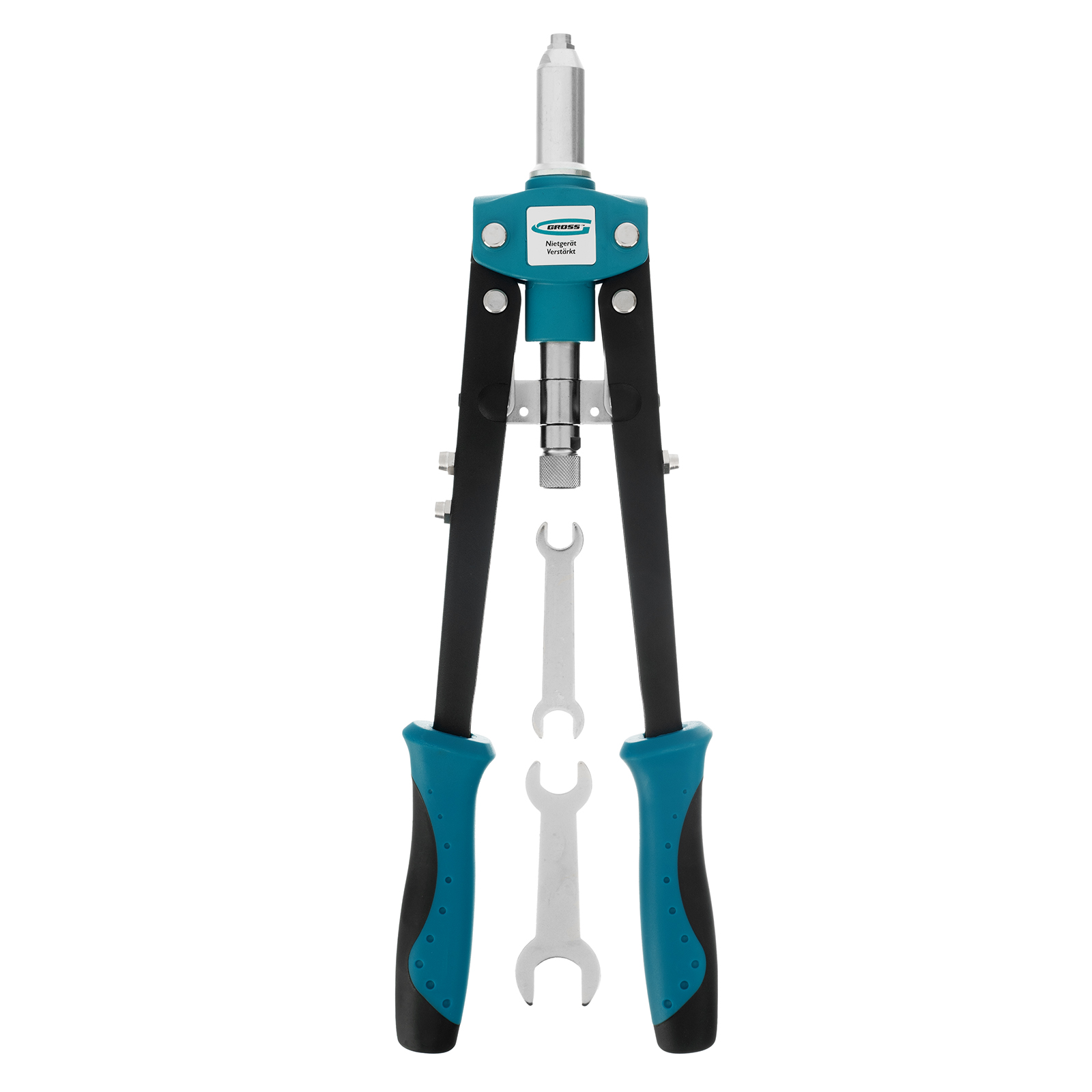 Заклепочник двуручный 420 мм, двухкомпонентные рукоятки, для заклепок 2.4-3.2-4.0-4.9