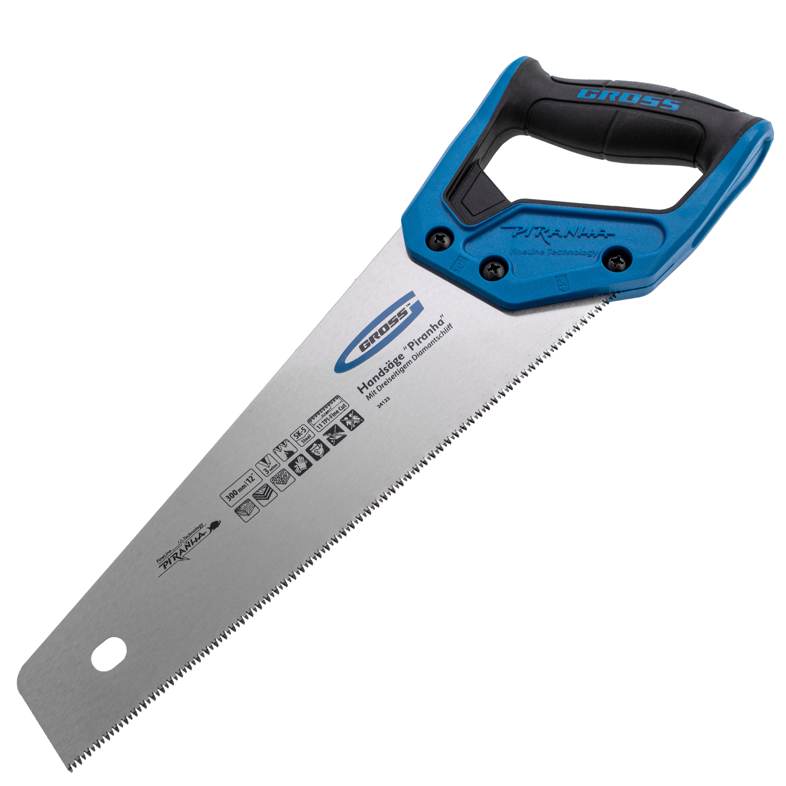 Ножовка по дереву 'PIRANHA', 300 мм, 11 TPI, 3D-зуб, 2-х комп. рук-ка