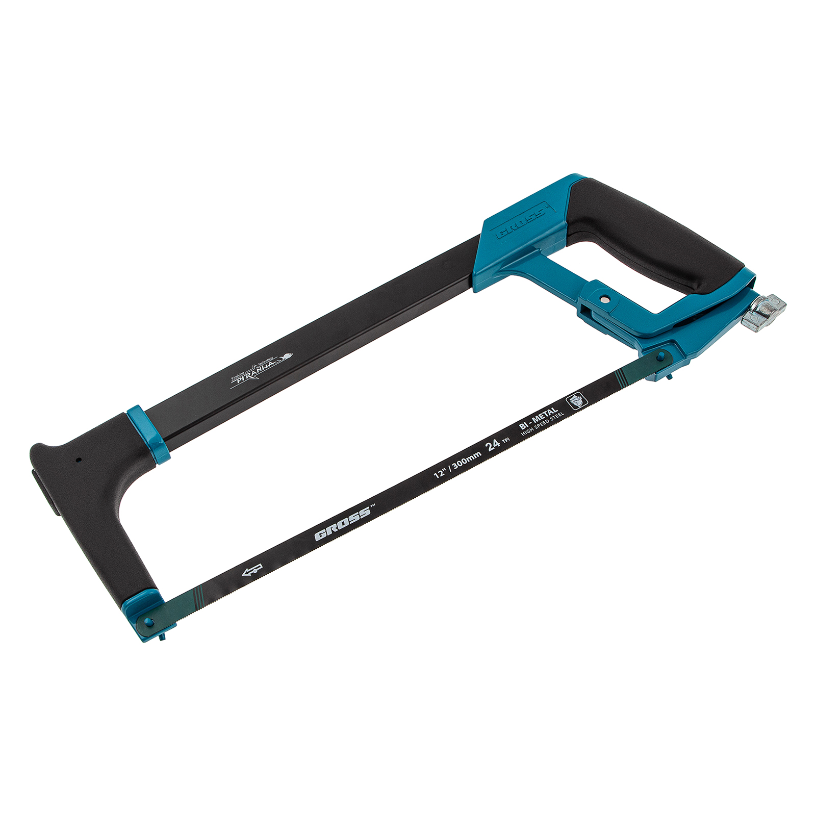 Ножовка по металлу 'PIRANHA', 300 мм, обрезиненная рукоятка и захват