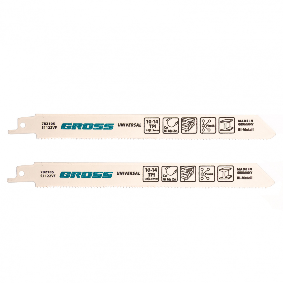 Полотна универсальные для сабельной пилы 4431 VP - S1122VF, 180 x 1,8-2,5 мм, 2 шт