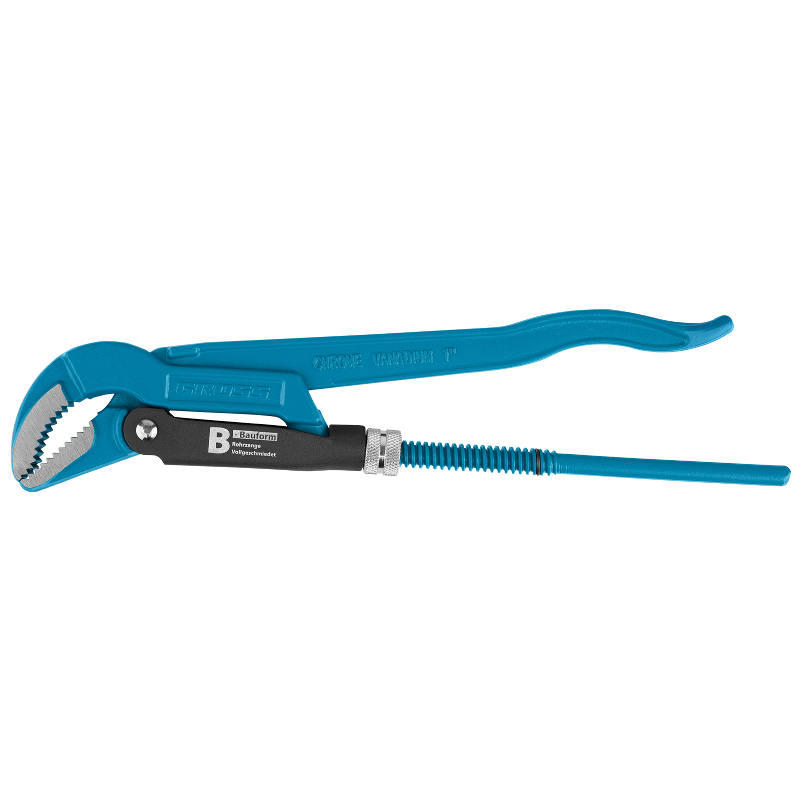 Ключ трубный рычажный, №1, 1', цельнокованый, CrV, тип 'B'