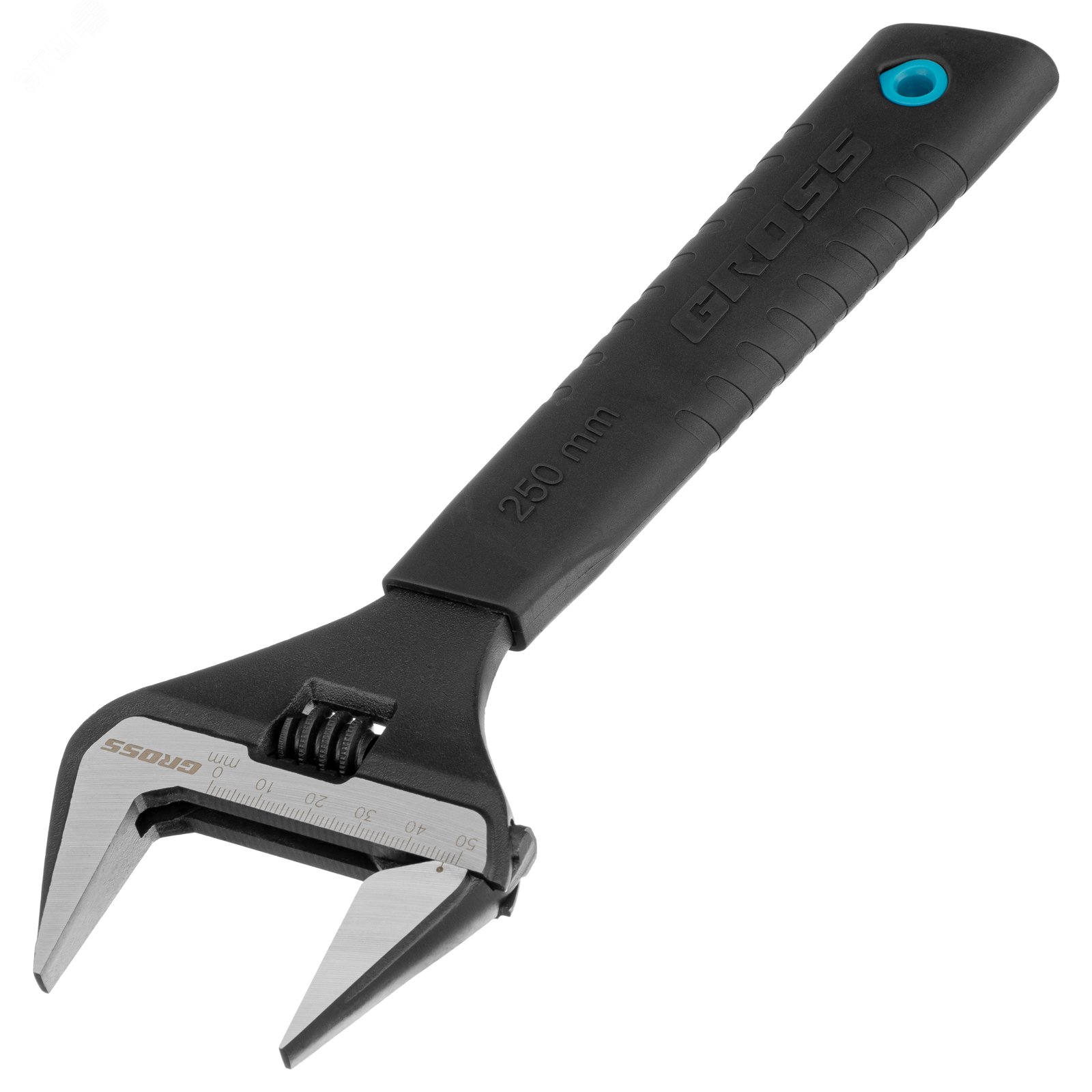 Изображение товара Разводной ключ GROSS 15569 длиной 250 мм с тонкими губками