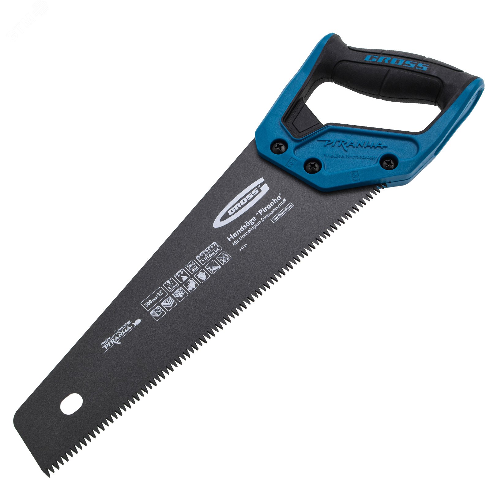 Изображение товара Ножовка по дереву PIRANHA 300 мм с 7 TPI и тефлоновым покрытием