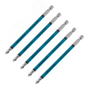 Набор бит PH2 х127, сталь S2, 5шт. - фото 1