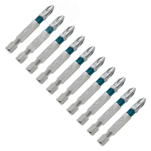 Набор бит PH2х50, сталь S2, 10 шт. - фото 2