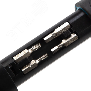 Отвертка-реверс + револ. механизм + биты., 11 пред., PH + SL + Torx + Hex, S2, 2к рукоятка - фото 3