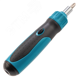 Отвертка-реверс + механизм SmartPush + биты, 12 пред., PH + SL + Torx, S2, 2к рукоятка - фото 3